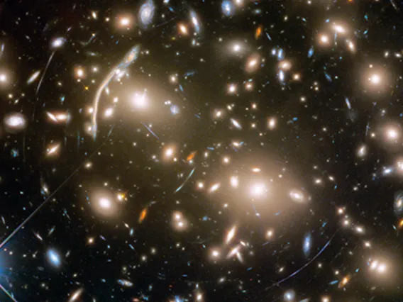 Hubbel Space Telescope image of Abell 370 galaxy cluster