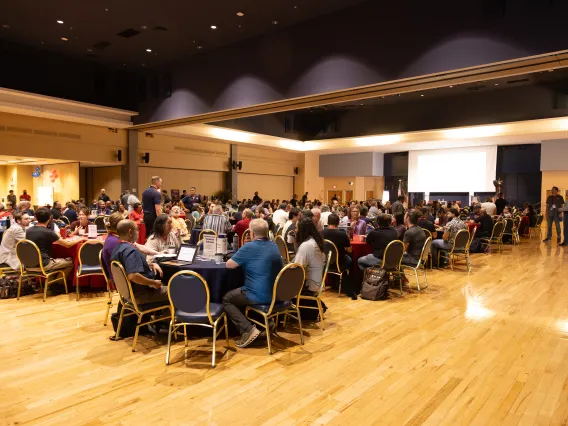 IT Summit Attendees in Grand Ballroom during networking workshops