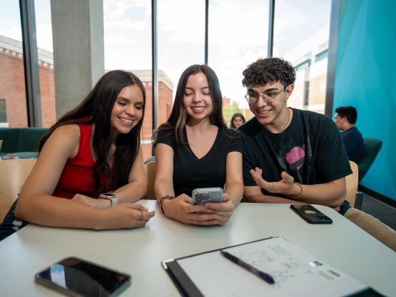 Students with Phone