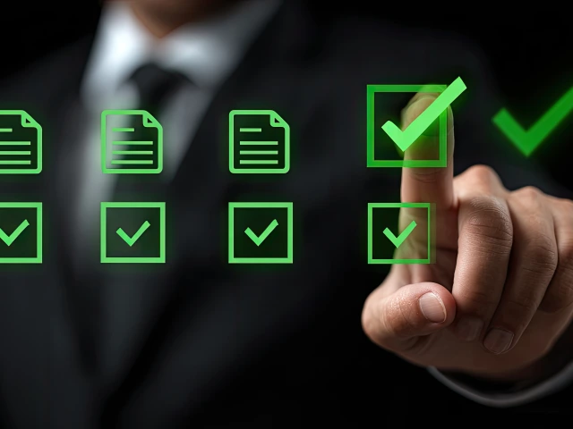 Image of a person clicking on File Icons and checking them as ok.