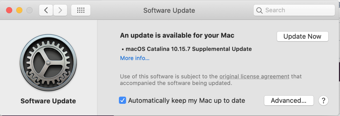 Mac software update