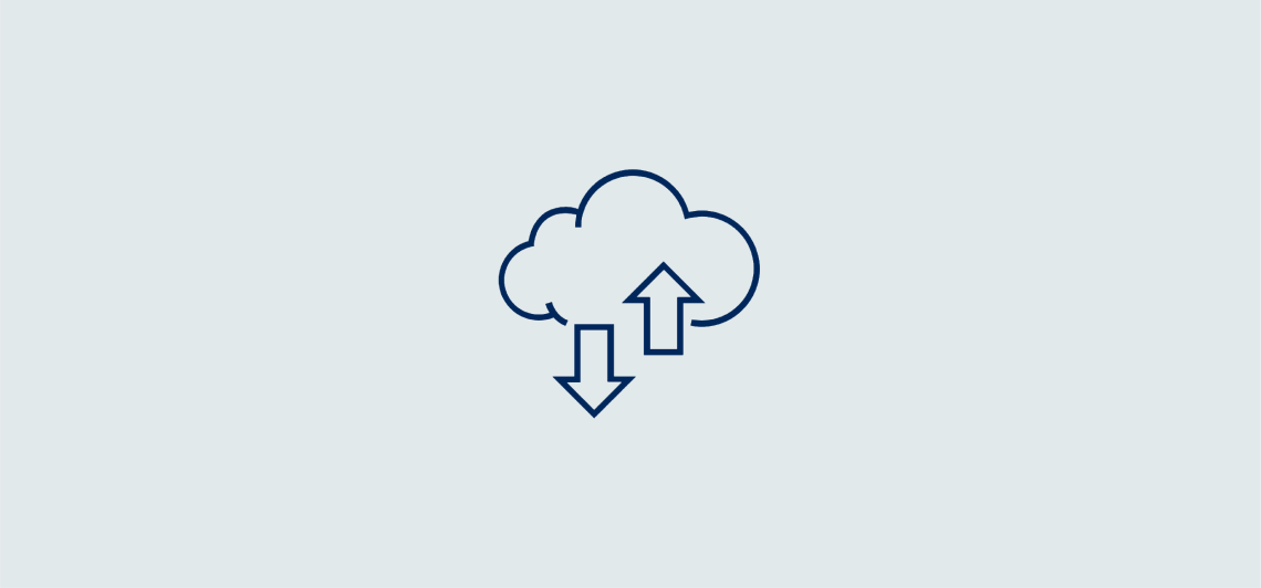 cloud icon with upload and download arrows