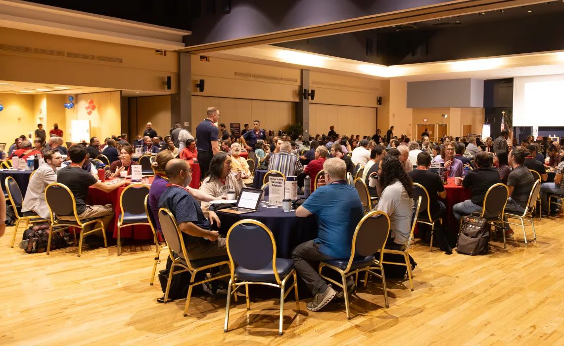 IT Summit Attendees in Grand Ballroom during networking workshops