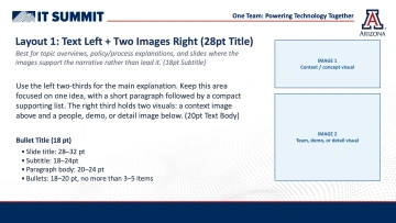 2026 IT Summit Presentation Layout 1 Slide Example