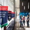 College of Medicine PHX - Hallway with 3 students talking