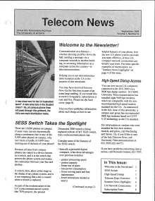 Telecom News September 1989 Cover Preview